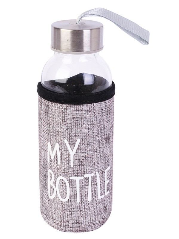  Бутылочка д/воды 300мл, My bottle чехол серый  арт. УД-6414