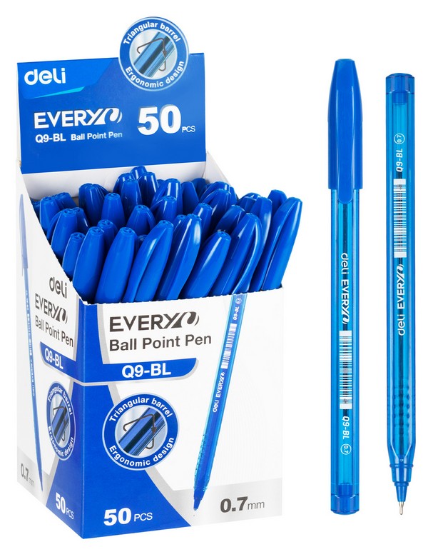  Ручка шар. синяя 0.7мм /50/ арт. EQ9-BL